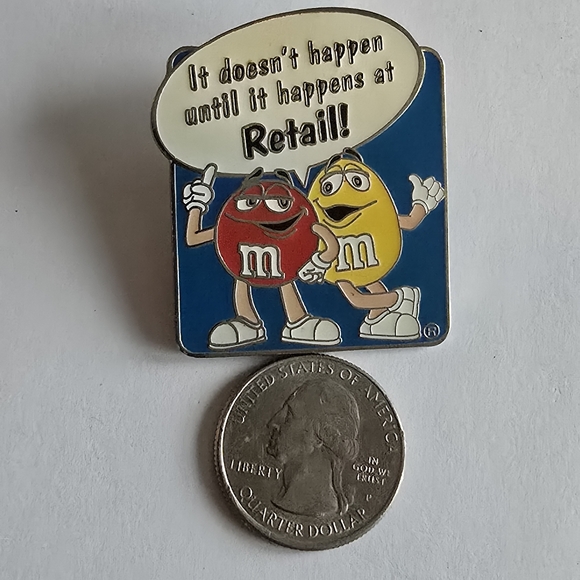 M&Ms pin brooch mars candy enamel retail - Picture 7 of 7